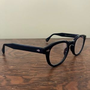 Moscot LEMTOSH Black Johnny Depp Unisex Glasses (Size 46-24-145)